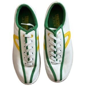 Tretorn X J.Crew Collab Nylite Classic‎ Sneakers Green & Yellow Size 6